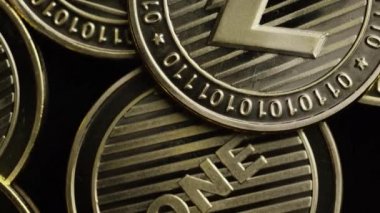 Bitcoins dijital cryptocurrency dönen çekim-Bitcoin Litecoin