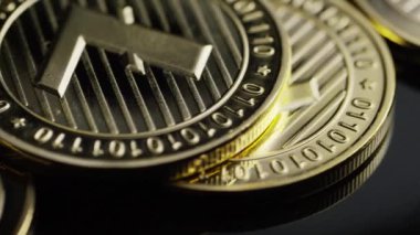 Bitcoins dijital cryptocurrency dönen çekim-Bitcoin Litecoin