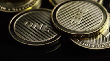 Bitcoins dijital cryptocurrency dönen çekim-Bitcoin Litecoin