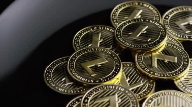 Bitcoins dijital cryptocurrency dönen çekim-Bitcoin Litecoin
