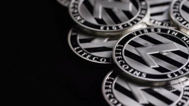 Bitcoins dijital cryptocurrency dönen çekim-Bitcoin Litecoin