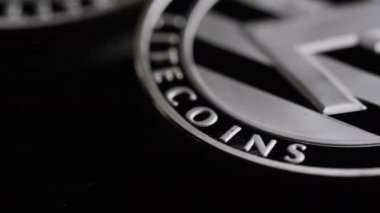 Bitcoins dijital cryptocurrency dönen çekim-Bitcoin Litecoin