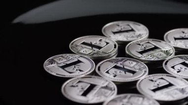 Bitcoins dijital cryptocurrency dönen çekim-Bitcoin Litecoin