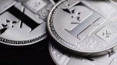 Bitcoins dijital cryptocurrency dönen çekim-Bitcoin Litecoin