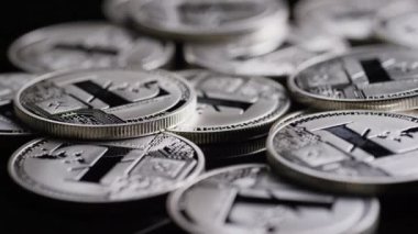 Bitcoins dijital cryptocurrency dönen çekim-Bitcoin Litecoin