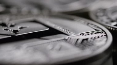 Bitcoins dijital cryptocurrency dönen çekim-Bitcoin Litecoin