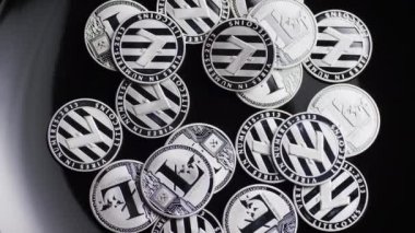 Bitcoins dijital cryptocurrency dönen çekim-Bitcoin Litecoin