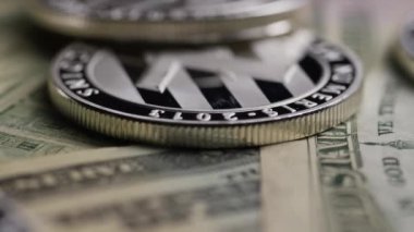 Bitcoins dijital cryptocurrency dönen çekim-Bitcoin Litecoin