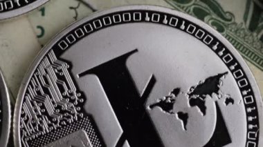 Bitcoins dijital cryptocurrency dönen çekim-Bitcoin Litecoin