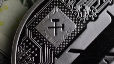 Bitcoins dijital cryptocurrency dönen çekim-Bitcoin Litecoin