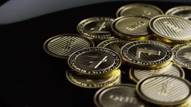 Bitcoins dijital cryptocurrency dönen çekim-Bitcoin Litecoin