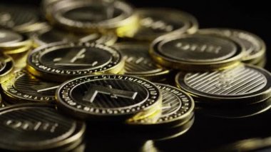 Bitcoins dijital cryptocurrency dönen çekim-Bitcoin Litecoin