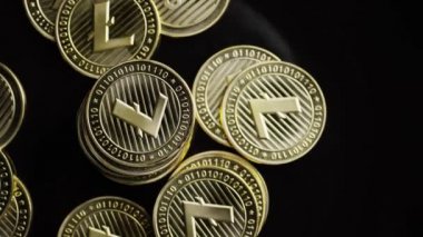 Bitcoins dijital cryptocurrency dönen çekim-Bitcoin Litecoin