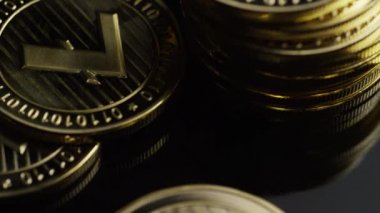 Bitcoins dijital cryptocurrency dönen çekim-Bitcoin Litecoin