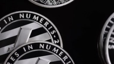 Bitcoins dijital cryptocurrency dönen çekim-Bitcoin Litecoin