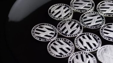 Bitcoins dijital cryptocurrency dönen çekim-Bitcoin Litecoin