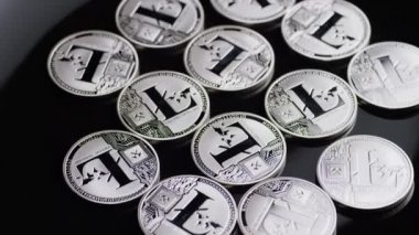 Bitcoins dijital cryptocurrency dönen çekim-Bitcoin Litecoin