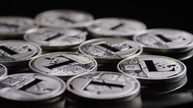 Bitcoins dijital cryptocurrency dönen çekim-Bitcoin Litecoin
