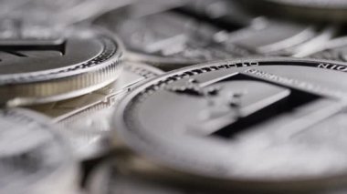 Bitcoins dijital cryptocurrency dönen çekim-Bitcoin Litecoin