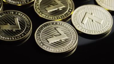Bitcoins dijital cryptocurrency dönen çekim-Bitcoin Litecoin