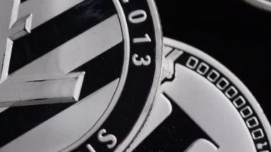 Bitcoins dijital cryptocurrency dönen çekim-Bitcoin Litecoin