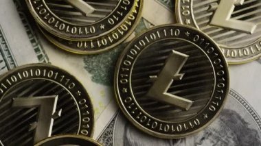 Bitcoins dijital cryptocurrency dönen çekim-Bitcoin Litecoin