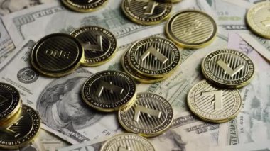 Bitcoins dijital cryptocurrency dönen çekim-Bitcoin Litecoin