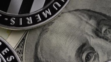 Bitcoins dijital cryptocurrency dönen çekim-Bitcoin Litecoin