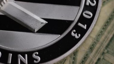 Bitcoins dijital cryptocurrency dönen çekim-Bitcoin Litecoin