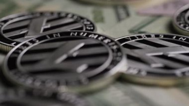 Bitcoins dijital cryptocurrency dönen çekim-Bitcoin Litecoin