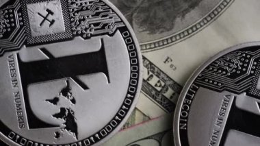 Bitcoins dijital cryptocurrency dönen çekim-Bitcoin Litecoin