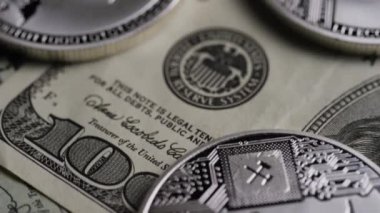 Bitcoins dijital cryptocurrency dönen çekim-Bitcoin Litecoin