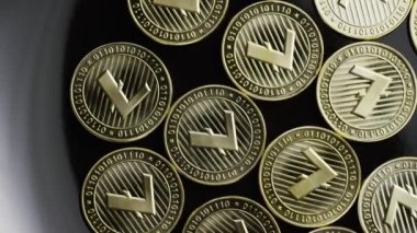 Bitcoins dijital cryptocurrency dönen çekim-Bitcoin Litecoin