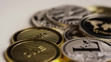 Bitcoins dijital cryptocurrency dönen çekim-Bitcoin karışık