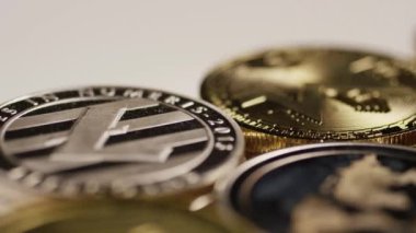 Bitcoins dijital cryptocurrency dönen çekim-Bitcoin karışık