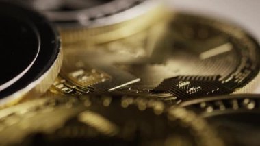 Bitcoins dijital cryptocurrency dönen çekim-Bitcoin karışık