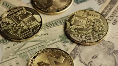 Bitcoins dijital cryptocurrency dönen çekim-Bitcoin monero