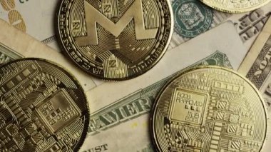 Bitcoins dijital cryptocurrency dönen çekim-Bitcoin monero