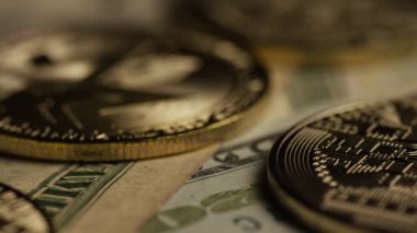 Bitcoins dijital cryptocurrency dönen çekim-Bitcoin monero