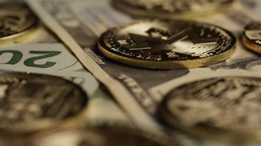 Bitcoins dijital cryptocurrency dönen çekim-Bitcoin monero