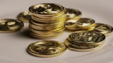 Bitcoins dijital cryptocurrency dönen çekim-Bitcoin monero