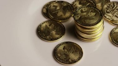 Bitcoins dijital cryptocurrency dönen çekim-Bitcoin monero