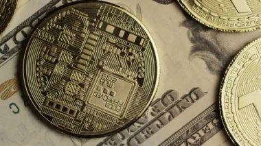 Bitcoins dijital cryptocurrency dönen çekim-Bitcoin monero