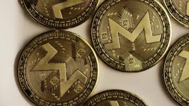 Bitcoins dijital cryptocurrency dönen çekim-Bitcoin monero