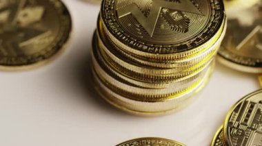 Bitcoins dijital cryptocurrency dönen çekim-Bitcoin monero