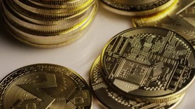 Bitcoins dijital cryptocurrency dönen çekim-Bitcoin monero