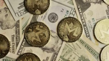 Bitcoins dijital cryptocurrency dönen çekim-Bitcoin monero