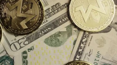 Bitcoins dijital cryptocurrency dönen çekim-Bitcoin monero