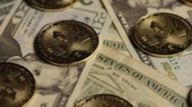 Bitcoins dijital cryptocurrency dönen çekim-Bitcoin monero