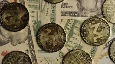 Bitcoins dijital cryptocurrency dönen çekim-Bitcoin monero